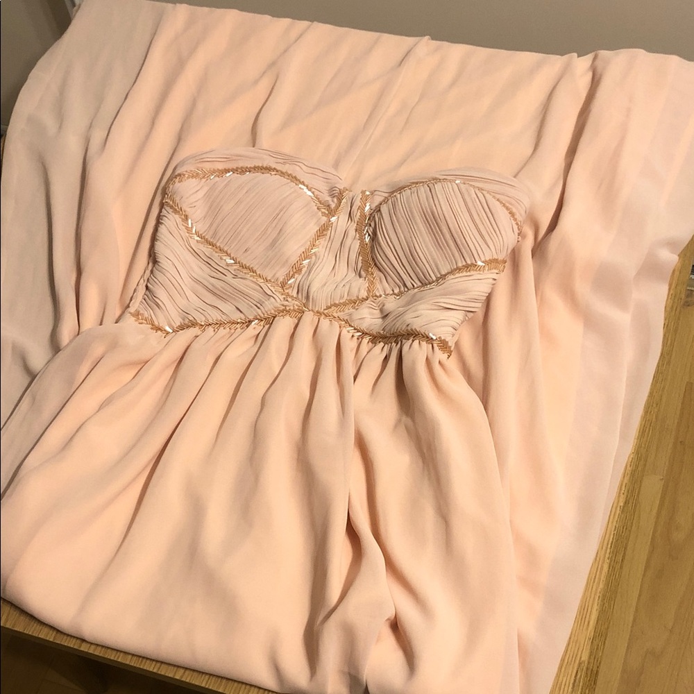 Vanity Light Peach Prom Dress